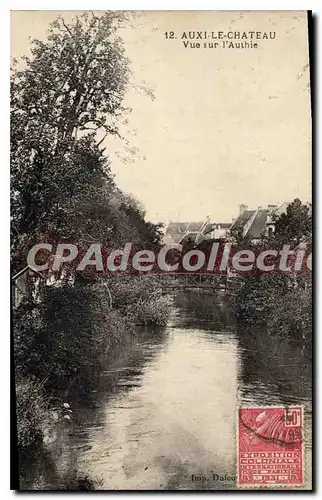 Cartes postales Auxi Le Chateau Vue Sur I'Authie