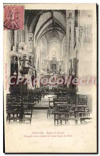 Cartes postales Bapaume Eglise St Nicolas