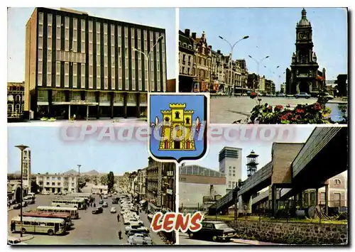 Cartes postales moderne Lens place de la gare