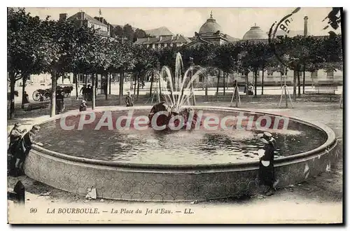 Cartes postales La Bourboule La Place Du Jet D'Eau