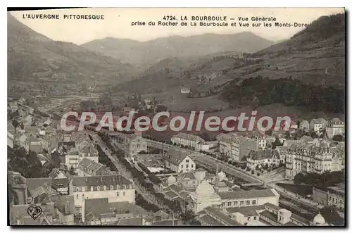 Ansichtskarte AK La Bourboule Vue Generale Prise Du Rocher De La Bourboule