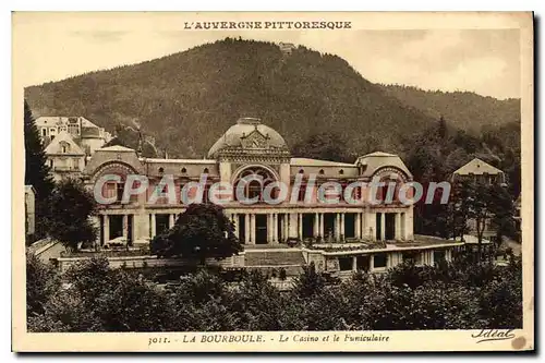 Cartes postales La Bourboule Le Casino Et Le funiculaire