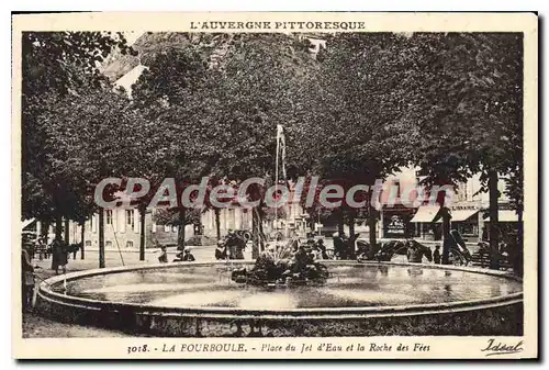 Cartes postales La Bourboule Place Du Jet D'Eau