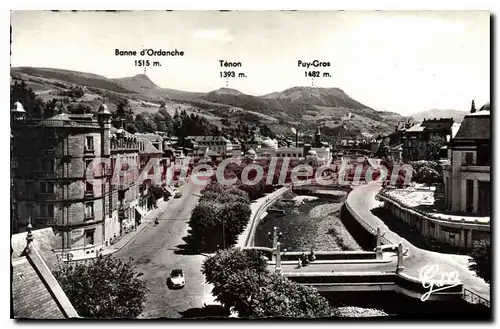 Cartes postales La Bourboule perspective sur les ponts