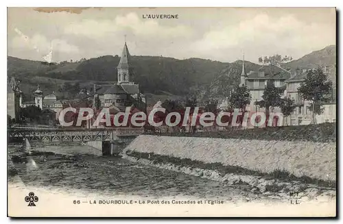 Cartes postales La Bourboule Le Pont Des Cascades Et I'Eglise