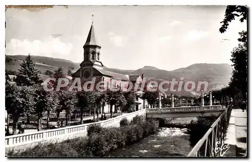 Cartes postales La Bourboule L'Eglise Et Le Pont