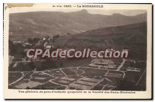 Ansichtskarte AK La Bourboule Vue Generale du parc d'enfants