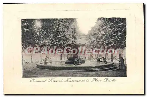 Ansichtskarte AK Clermont Ferrand fontaine de la place Delille