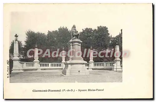 Cartes postales Clermont Ferrand Square Blaise Pascal