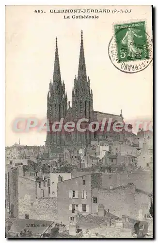 Cartes postales Clermont Ferrand La Cathedrale