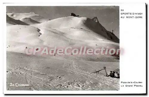 Cartes postales Le Mont Dore sports d'hiver piste de la coul�e