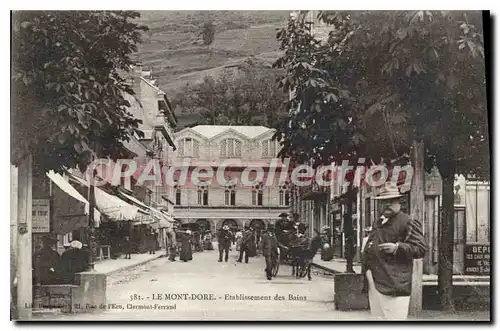 Cartes postales Le Mont Dore Etablissement Des Bains