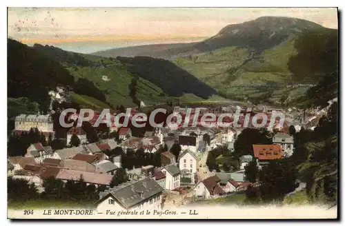 Cartes postales Le Mont Dore Vue Generale Et Le Puy Gros