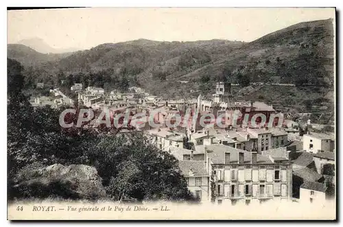 Cartes postales Royat Vue Generale Et Le Puy De Dome