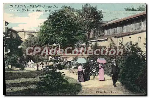 Cartes postales Royat Les Bains Source St Marc