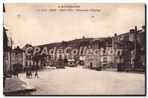 Ansichtskarte AK Volvic Place De I'Eglise