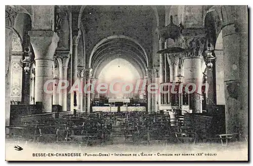 Cartes postales Besse En Chandesse int�rieur de L'Eglise