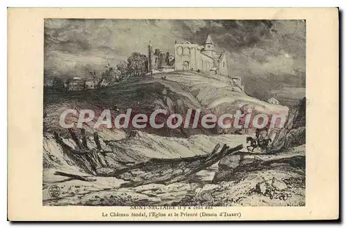 Cartes postales Saint Nectaire Le Chateau f�odal I'Eglise Et Le Prieure