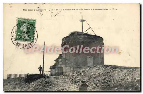 Ansichtskarte AK Auvergne Sur Le Sommet Du Puy De Dome observatoire