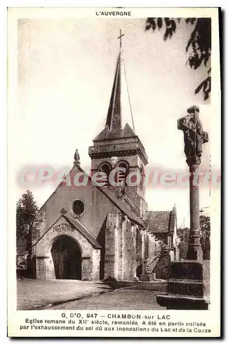 Cartes postales Chambon Sur Lac Eglise Romane