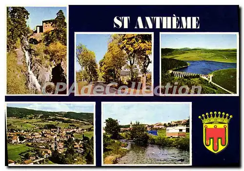 Cartes postales moderne St Antheme Cascade Du Creux De Loulette camping vue g�n�rale