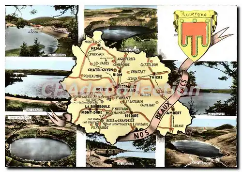 Cartes postales moderne France Touristique lacs Auvergne