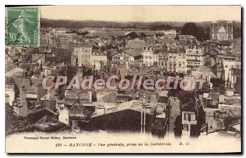 Ansichtskarte AK Bayonne Vue Generale Prise De la Cathedrale