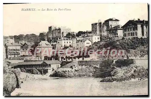 Ansichtskarte AK Biarritz Les Bains Du Port Vieux