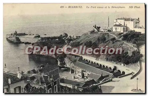 Ansichtskarte AK Biarritz Le Port Vieux Et Le s�maphore