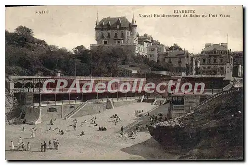 Cartes postales Biarritz Nouvel Etablissement De Bains Au Port Vieux