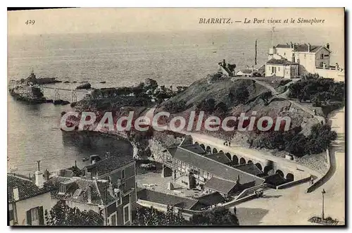 Cartes postales Biarritz Le Port Vieux Et Le s�maphore