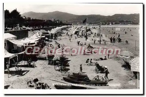 Cartes postales Hendaye Plage La Plage Sud Vue Sur le Ja�zquibel