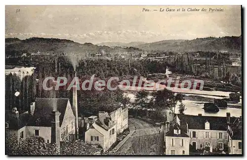 Cartes postales Pau Le Gave Et La Chaine Des pyr�n�es