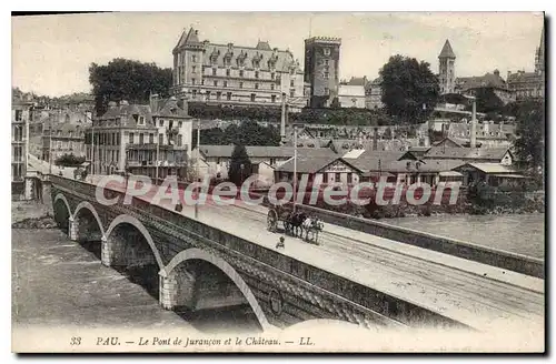 Cartes postales Pau Le Pont De Jurancon Et Le Chateau