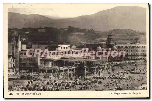 Cartes postales Saint Jean De Luz La Plage Devant La Pergola