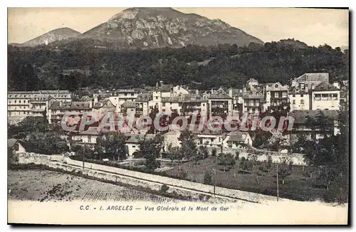 Cartes postales Argeles Vue Generale Et Le Mont De Ger