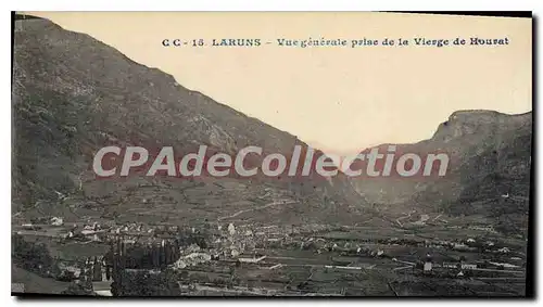 Cartes postales Laruns Vue Generale Prise De La vierge