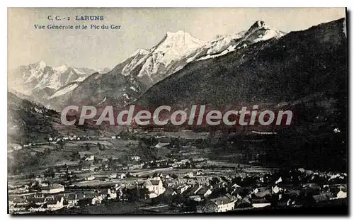 Cartes postales Laruns Vue Generale Et Le Pic Du Ger