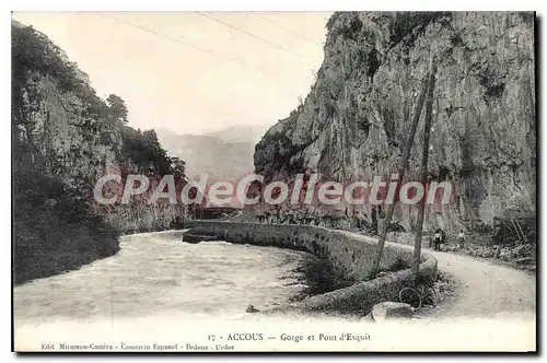 Cartes postales Accous Gorge Et Pont D'Esquit