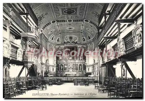 Cartes postales Espelette Interieur De I'Eglise