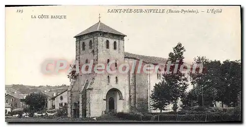 Ansichtskarte AK Saint Pee Sur Nivelle �glise