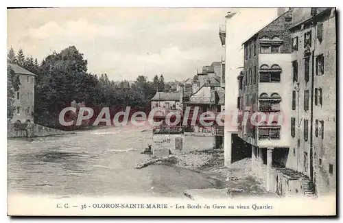 Ansichtskarte AK Oloron Ste Marie Les Bords Du Gave au vieux quartier