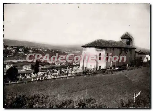 Cartes postales moderne Bidart L'Eglise Et Vue Generale Sur La Cote Basque