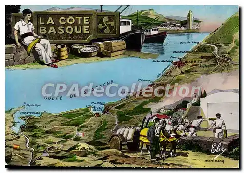 Cartes postales moderne La Cote Basque andr� marcy