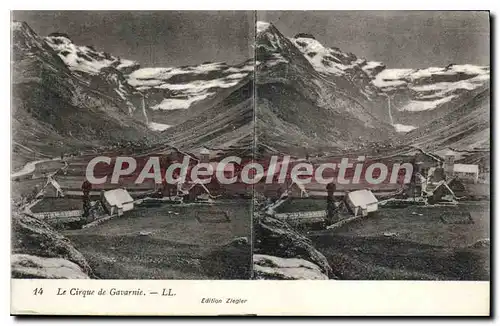 Cartes postales Gavarnie le cirque st�r�oscopie