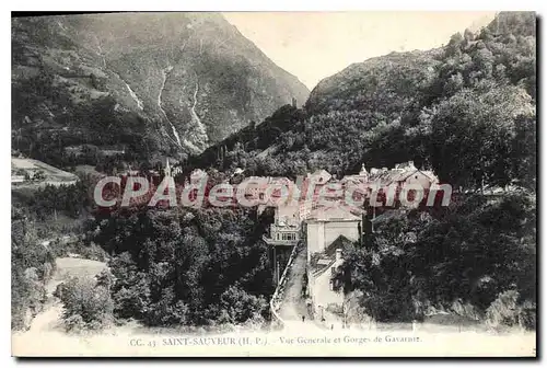 Ansichtskarte AK Saint Sauveur Vue Generale Et Gorges de gavarnie