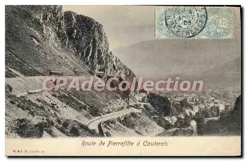 Cartes postales Cauterets Route De Pierrefitte