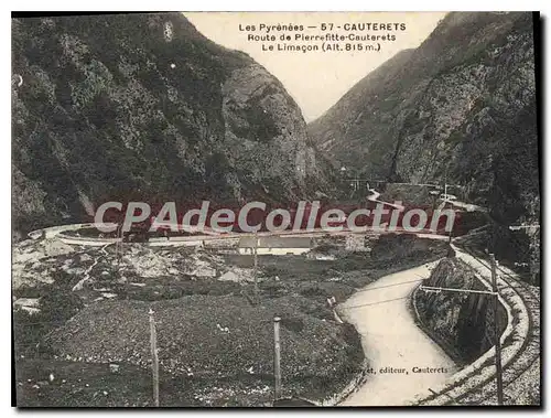 Cartes postales Cauterets Route De Pierrefitte le lima�on