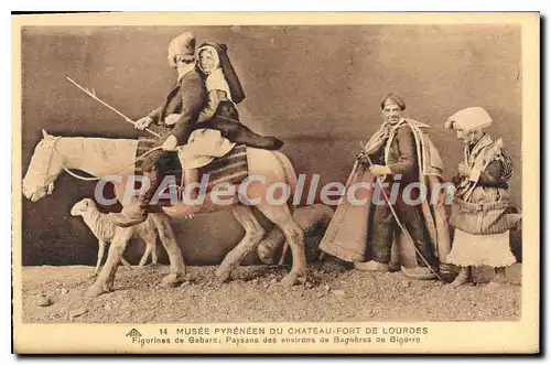 Cartes postales Lourdes Figurines De Gabard Paysans Bagn�res de Bigorre