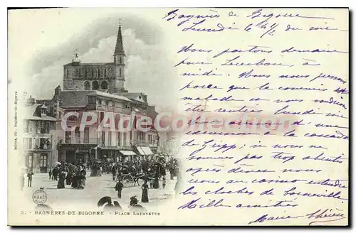 Cartes postales Bagneres De Bigorre Place Lafayette